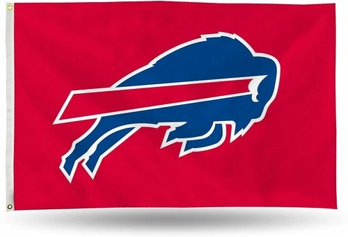 Buffalo Bills Premium 3x5 Foot Flag Banner, Metal Grommets, Indoor Outdoor, Sing