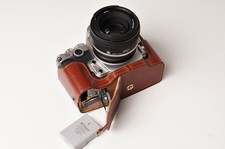 Genuine real Leather Half Camera Case bag cover for Nikon DF Bottom Open Version