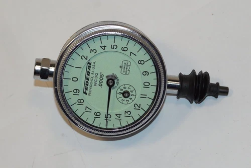 NEW Mahr Federal USA made WATERPROOF 0.05" Range Dial Indicator. 0.0005" GRAD