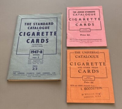 ebay uk cigarette cards The Standard/Junior/Universal Catalogue Of Cigarette Cards 1947/8,  51/2,1950(E3)