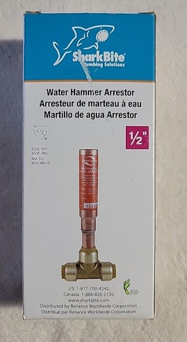 1/2 pollici Maglietta arresta martello ad acqua residenziale in ottone 22630LF - Foto 4 di 4