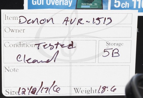 Denon AVR-1513 5.1 Ch. 75W HD AV Receiver - Picture 9 of 9