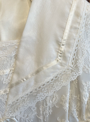 Vintage GUNNE SAX Jessica McClintock Victorian DRESS Ivory LACE Size 7/8 USA - Picture 6 of 12