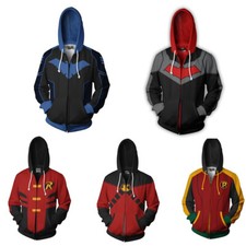 Nightwing Robin 3D Hoodie Cosplay Costume Jumper Hooded coat Sweater Jacket
