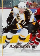 #167 P.J. Axelsson - Boston Bruins - 2007-08 Upper Deck Hockey