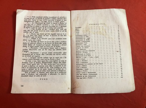 OLD ALBANIAN BOOK-MUHAMMEDI PROFETI ISLAM-IMAM VEHBI ISMAILI-1985-COMMUNISM TIME - Picture 18 of 18