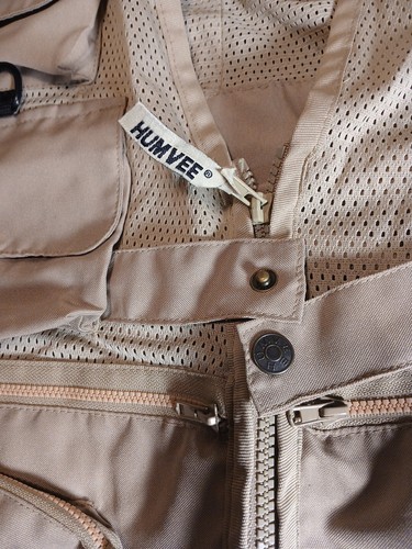 Humvee Multi Pocket Vest Size 2XL Khaki/Beige - Picture 5 of 15