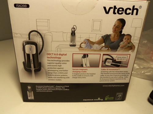 VTech IS6200 Cordless Headset Silver Black - Zdjęcie 11 z 13