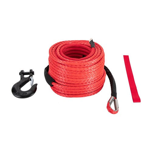 Synthetic Winch Cable Car Tow Recovery Rope Winch Cable w/ Hook 10.8T/23809lbs - Picture 5 of 24