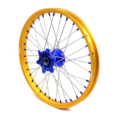 KKE 21/19'' Cast Wheels Rims Fit Yamaha WR250F 2020-2025 WR450F 2019-2025 Blue - Picture 3 of 11
