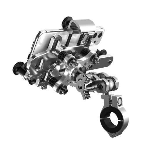 Support téléphone moto en alliage d'aluminium - Supports anti secousse support VTT haute vitesse - Photo 4 sur 22