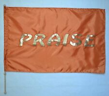 PRAISE Flag w Pole - Poly -  Christian Worship / Warfare Dance