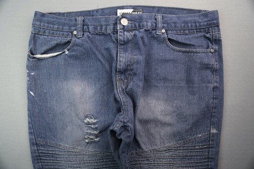 Pantalones de mezclilla para hombre Street Rules pierna recta enredada talla 40x32 (MSR 40x31) - Imagen 2 de 10