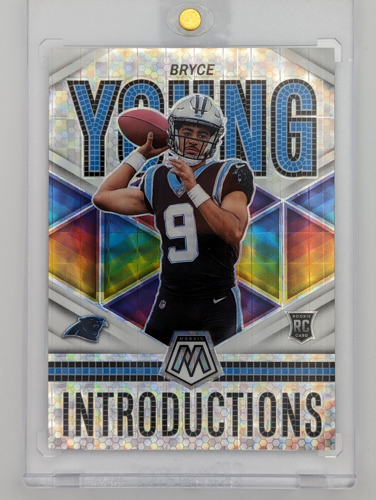 2023 Panini Mosaic #1 Bryce Young White Prizm RC /25 Introductions