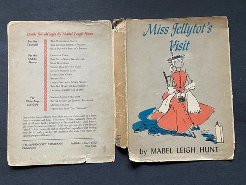Miss Jellytot's Visit, by Mabel Leigh Hunt - 1955 - 1st Ed 3rd Prtg. HC Book DJ  - Picture 3 of 12