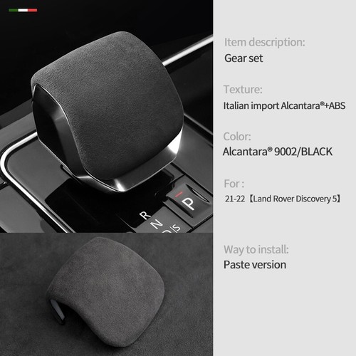 Alcantara Gear Shift Knob Cover Interior Sticker Trim For Land Rover Discovery 5 - Picture 2 of 10