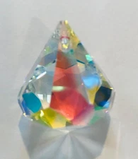 30mm Swarovski Aurora Borealis Dreidel/Bell Crystal Prisms CCI 8560-30