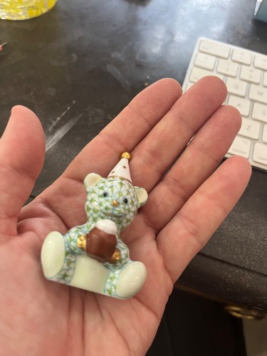 Herend Green Birthday Bear