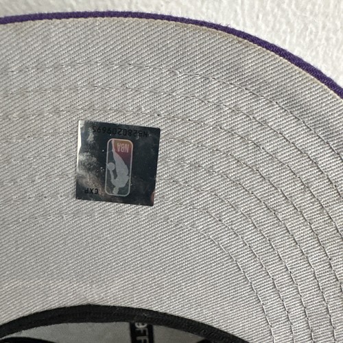 New Era Los Angeles Lakers Team Color 59Fifty Fitted Cap Hat Purple 70343349 S8 - Picture 5 of 5