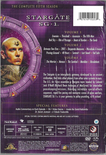 Stargate SG-1: Season 5 NEW 5 DVD Set - 第 2/2 張圖片