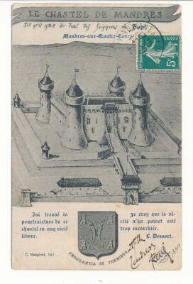 CPA LE CHASTEL DE MANDRES - MANDRES AUX FOUR TOURS (54)