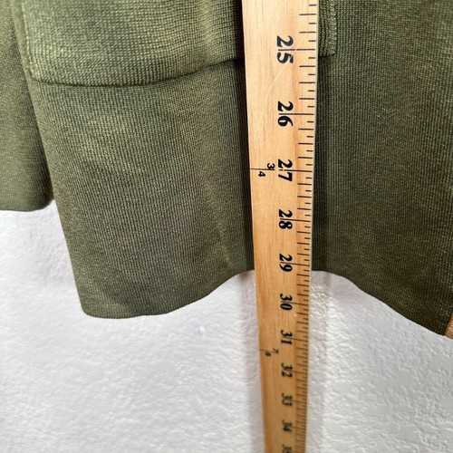 Exklusive Misook offene Strickjacke Damen L groß grün Taschen Reise Büro - Bild 11 von 14