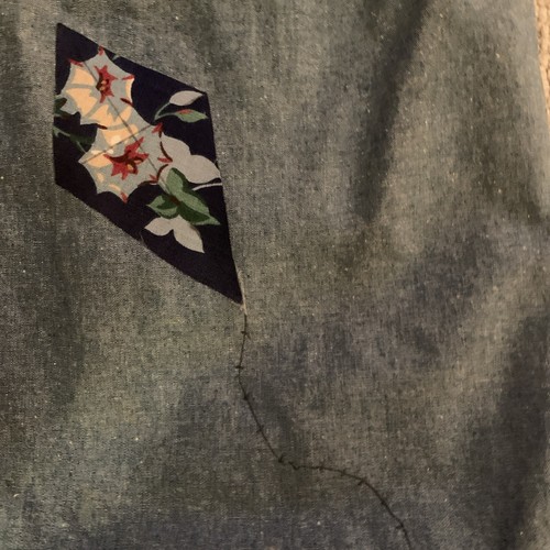 Bolso Clothespin Denim Azul Lavandería Hecho a Mano Ropa Pin Bolsa con Motivo de Cometa - Imagen 5 de 8