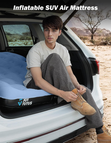 Colchón SUV para auto camping, flocado mejorado y superficie Oxford extra gruesa - Imagen 2 de 12