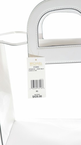 Michael Kors Istanbul Clara XL Tragetasche Optik Weiß Multi - Neu mit Etikett 428,00 $ - Bild 10 von 12