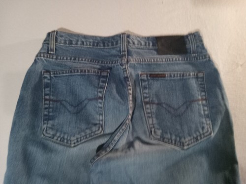 Pantaloni vintage Harley Davidson da uomo 32 denim blu jeans moto biker uomo 32x32 - Foto 15 di 20