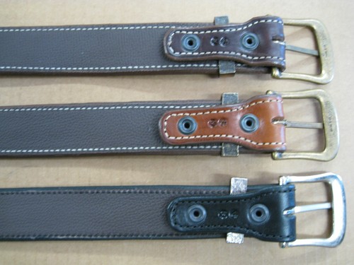 Azula Leather Lined Gun Belt Concealed Carry W/ Brass Buckle CCW . Choose Size - Picture 9 of 12