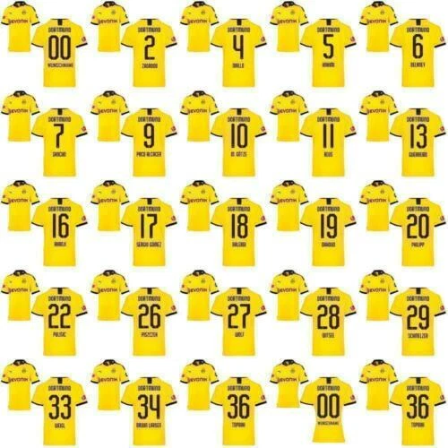 Camiseta de fútbol de clubes alemanes Borussia Dortmund