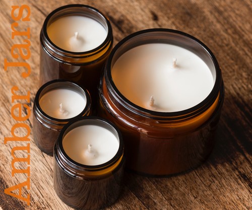 24 x 60ml Amber Glass Jars black Wadded Lid - Great Value creams candles, spices - Picture 3 of 3