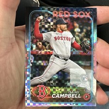 2024 Topps Chrome - X-Fractor #76 Isaiah Campbell (RC) Boston Red Sox 