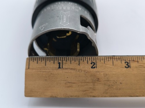 Hubbell CS6365C Twist-Lock Male Plug 50A 125/250VAC 3-Pole 4-Wire Grounding - Bild 15 von 15