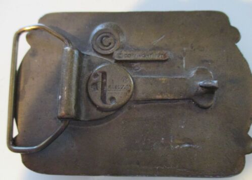 Vintage USA1776-1976 "AJ Dezy" Bicentennial Bronze ColoredMetal Brass Belt Buckle - Bild 2 von 5