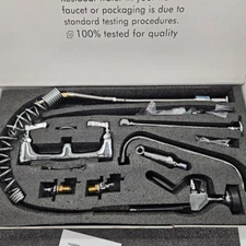 BWE Commercial Pull Down 2-Handle Wall Mount Pre-Rinse Spray Utility Faucet