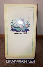 Vtg 1960s Wolverine Lil Bo Peep Tin Refrigerator 512 Metal Toy Fridge USA Retro