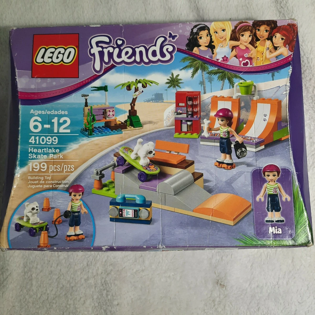 NEW LEGO Heartlake Skate Park girls Mia dog beach vending machine | eBay