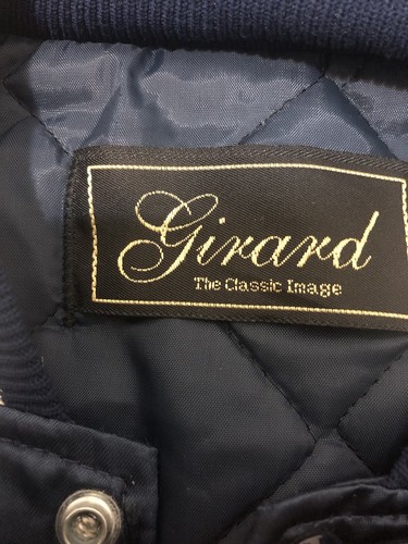 Girard Jacket Mens size M Black 90s Vintage 100% nylon Made in USA - Picture 4 of 8