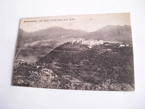 Frosinone - Montecassino north and north west sides of the Abbey - shipped f. p.