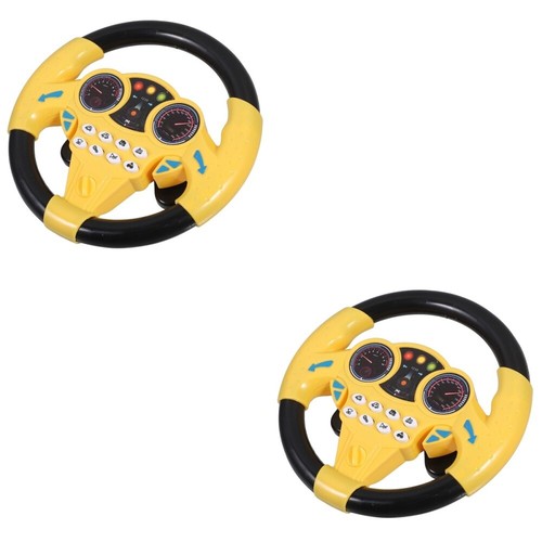 Set of 2 Lenkung Fahren Musikalisches Lenkradspielzeug Autolenkrad Kleinkind - Bild 7 von 12