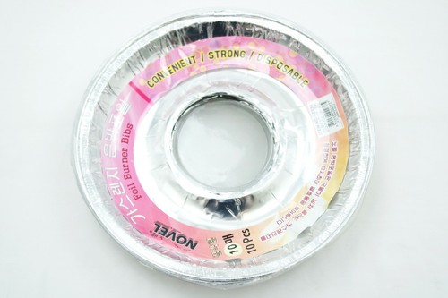 Disposable Round Foil Burner Liners for Gas Stove 8.5" Foil Burner Bibs - Picture 3 of 5