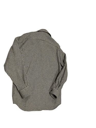 Camicia Paul Stuart grigia off white in lana con pied de poule taglia XL made in Canada Old Money - Foto 8 di 9
