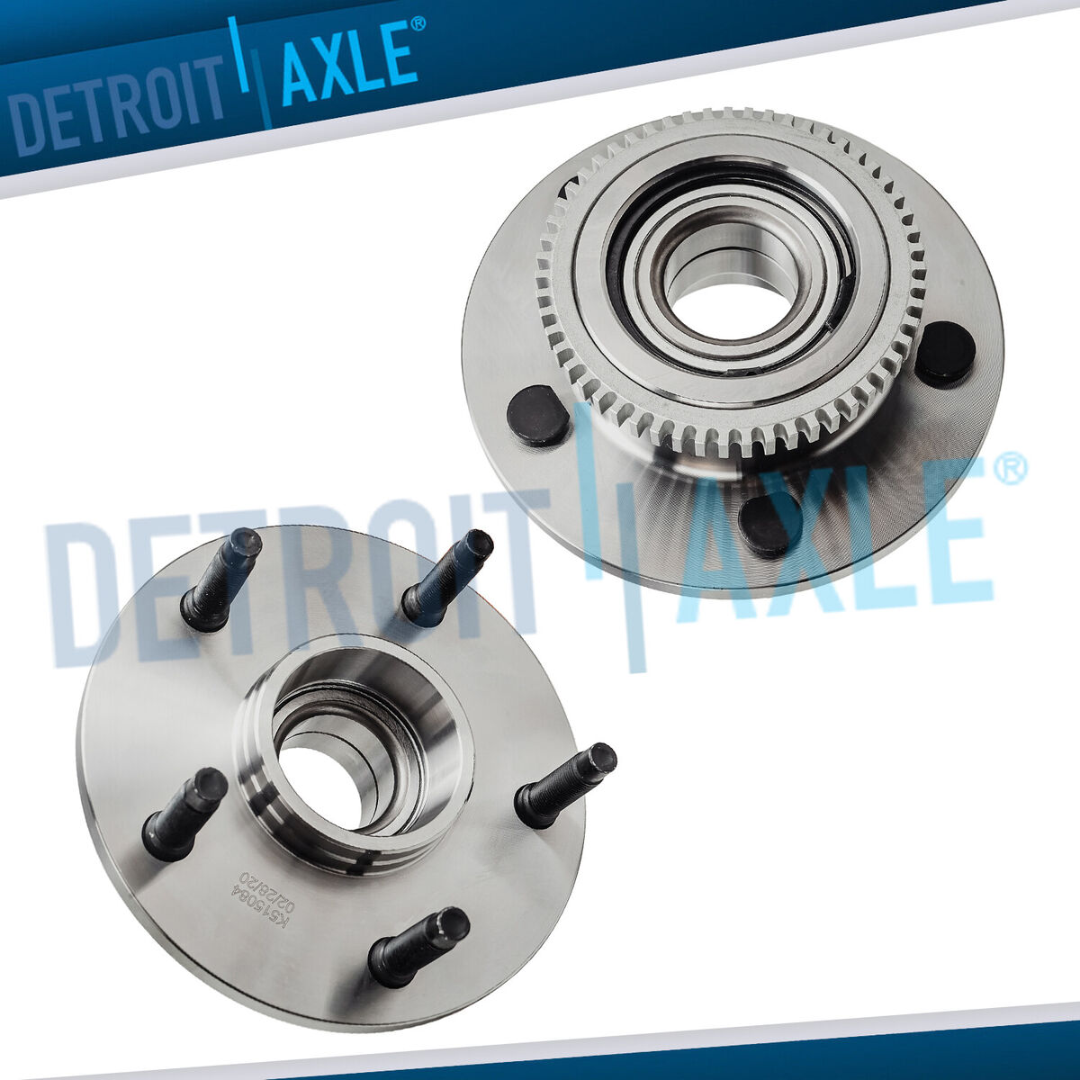 RWD Pair 2 Front Wheel Bearing and Hub Assembly for 2000 2001