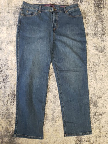  Gloria Vanderbilt Amanda Original Slimming Tapered Leg Woman Jeans 16 Short - Bild 1 von 9