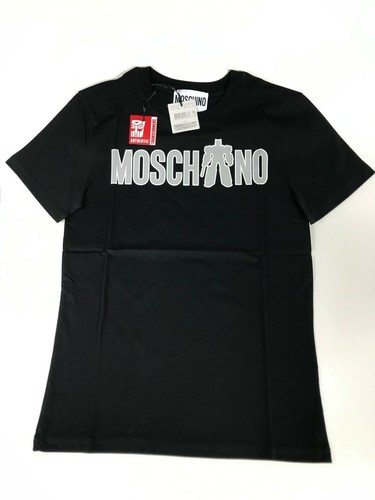 250 $ AW17 Moschino Couture Jeremy Scott Transformers Logo schwarzes T-Shirt *RAR* - Bild 2 von 7