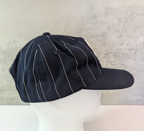 Vintage 1990's G-Cap Chicago White Sox Snapback Hat/Cap MLB Black Pinstripe - Picture 2 of 11