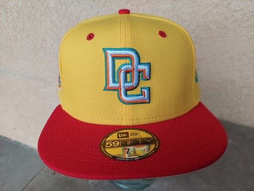 New Era 7 5/8 Washington Nationals Cap Mütze Nats gelb rot DC Senators 40th MLB - Bild 4 von 8