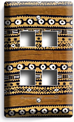 AFRIKANISCHER MALI TRIBAL SCHLAMM TUCH STIL LICHTSCHALTER AUSLASS WANDPLATTE ZIMMER VOLKSKUNST - Bild 23 von 34